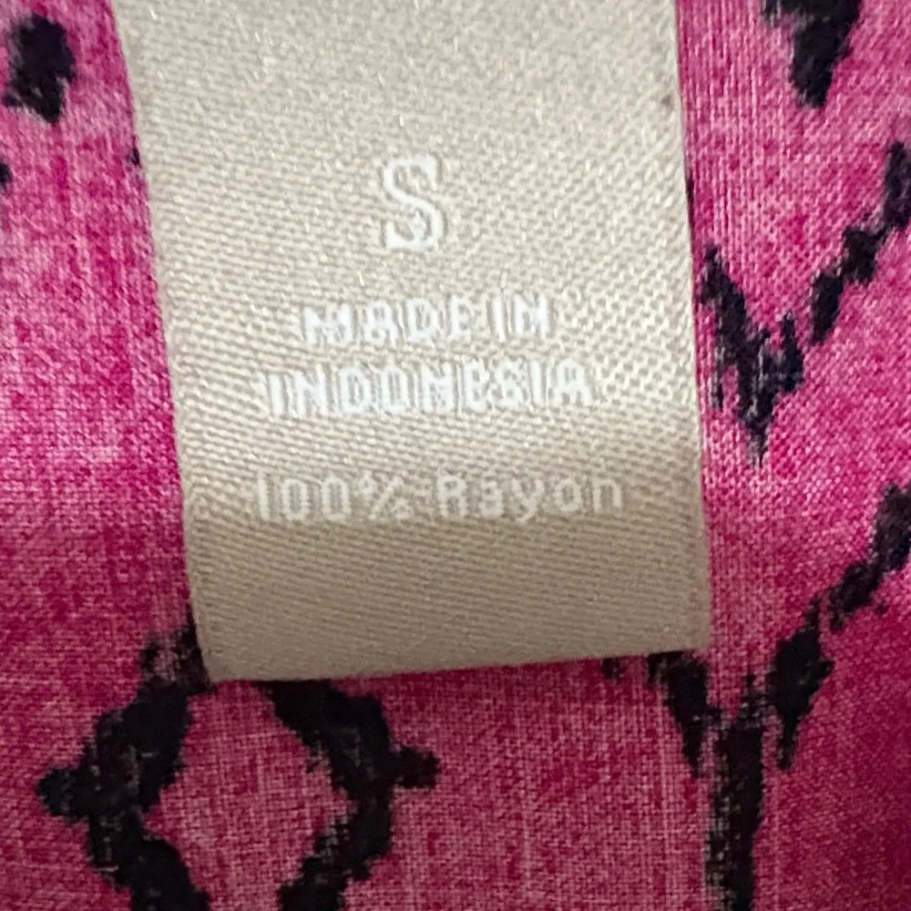 Banana Republic Pink and‎ Black Patterned Dress